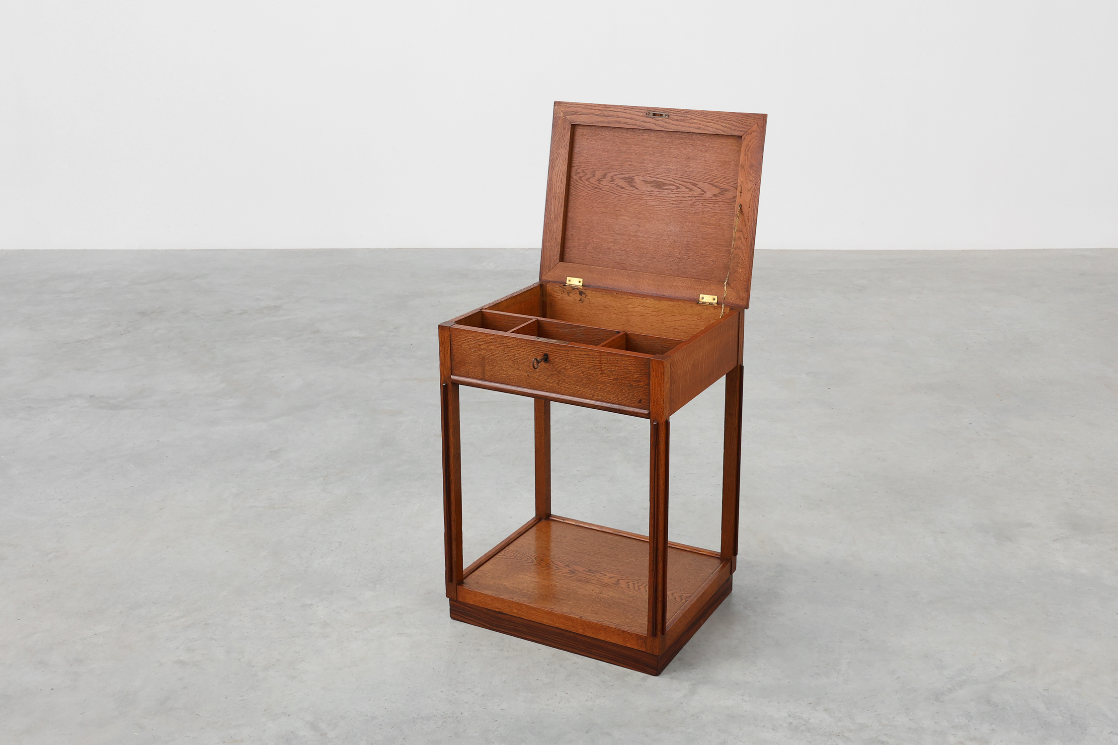 Amsterdamse school style side table or cabinet, The Netherlands ca. 1915thumbnail